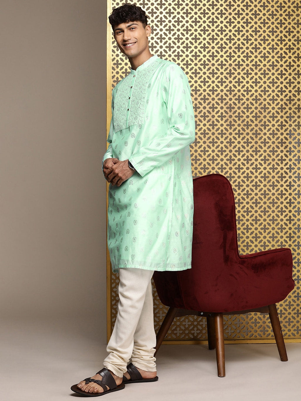 House of Pataudi Ethnic Motifs Printed Jashn Kurta