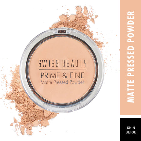 Swiss Beauty Prime & Fine Matte Pressed Powder - Warm Nude 05