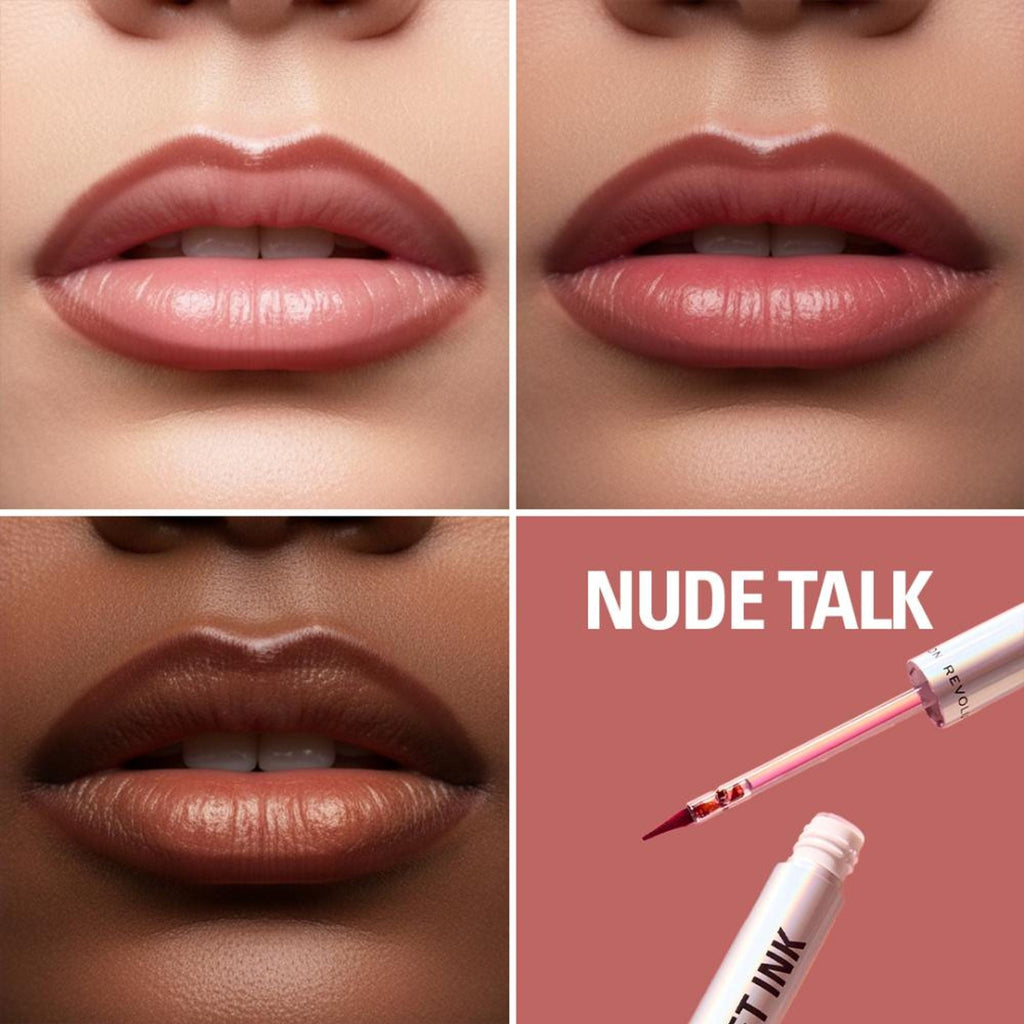 Makeup Revolution Lip Shift Ink Peel Off Lipliner Stain - Nude Talk - Distacart