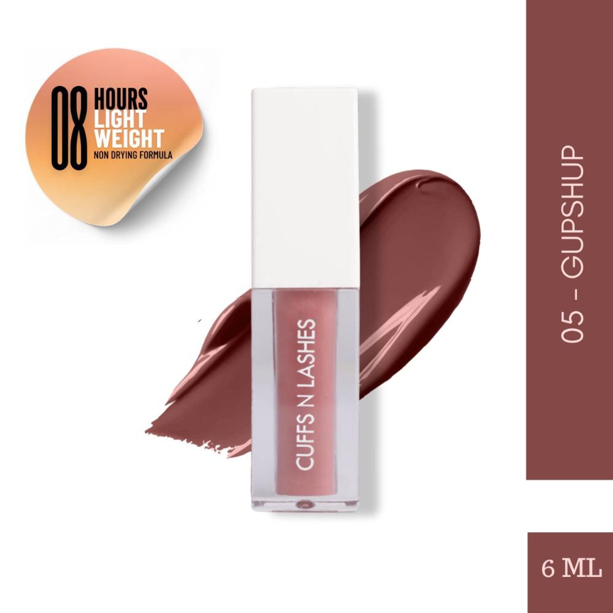 CUFFS N LASHES Matte Liquid Lipstick - 05 Gupshup
