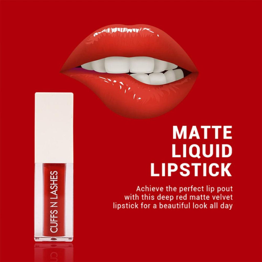 CUFFS N LASHES Matte Liquid Lipstick - 18 Luxe