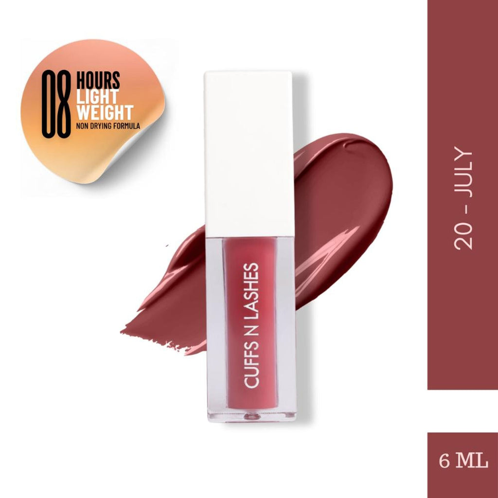CUFFS N LASHES Matte Liquid Lipstick - 20 July