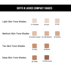 CUFFS N LASHES Perfect Finish Pressed Powder Compact With SPF 15 - 05 Light Medium - Distacart
