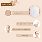 CUFFS N LASHES Perfect Finish Pressed Powder Compact With SPF 15 - 05 Light Medium - Distacart