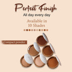 CUFFS N LASHES Perfect Finish Pressed Powder Compact With SPF 15 - 06 Medium