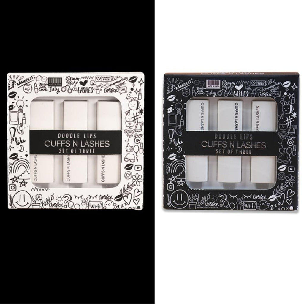 CUFFS N LASHES Doodle Lipstick Set - Set 01 - Distacart