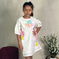 ArthLife Off-White Donuts Embroidered Dress