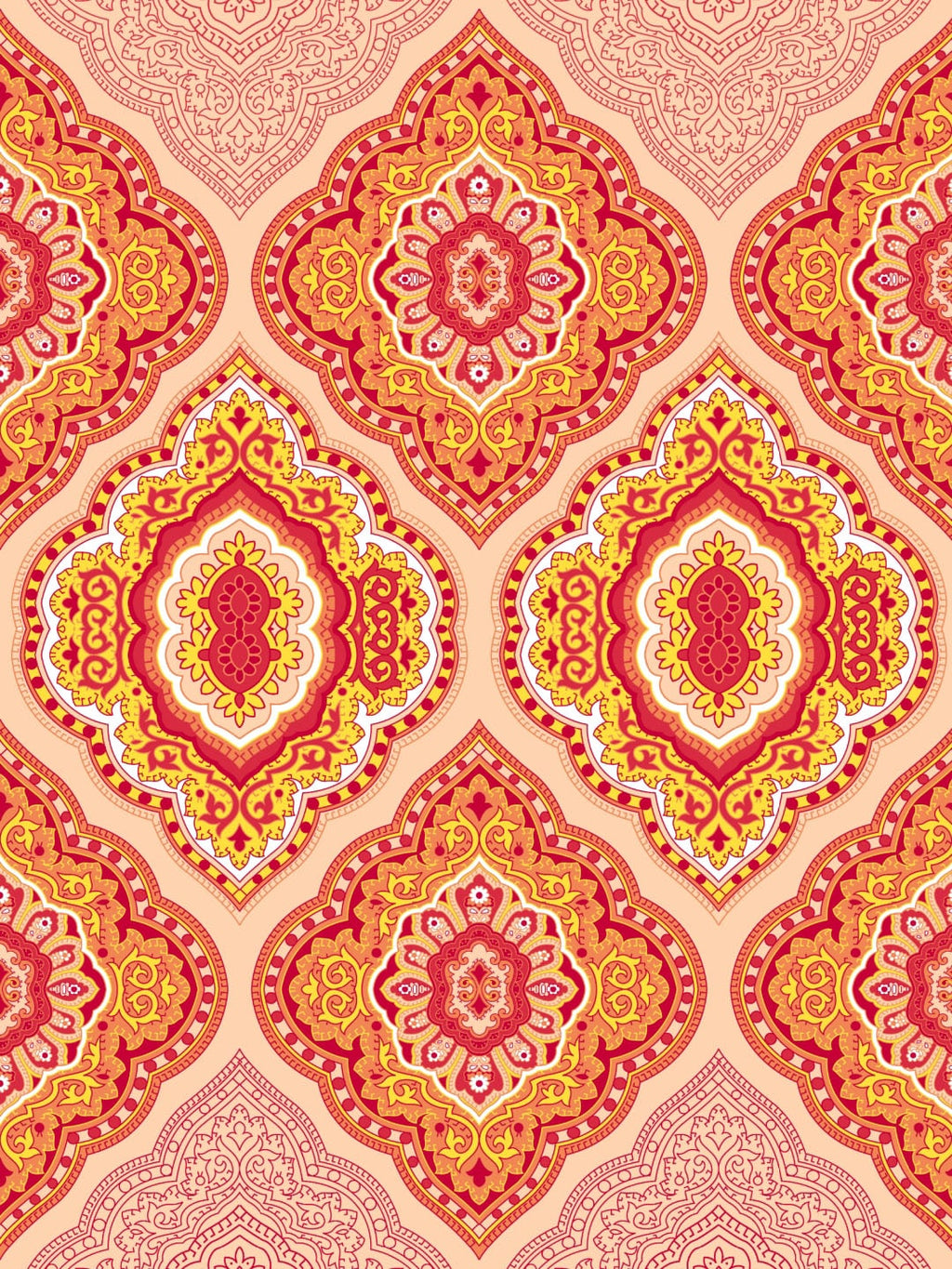 Dreamscape Pink Ethnic Motifs 144 TC Cotton 1 Queen Bedsheet with 2 Pillow Covers - Distacart