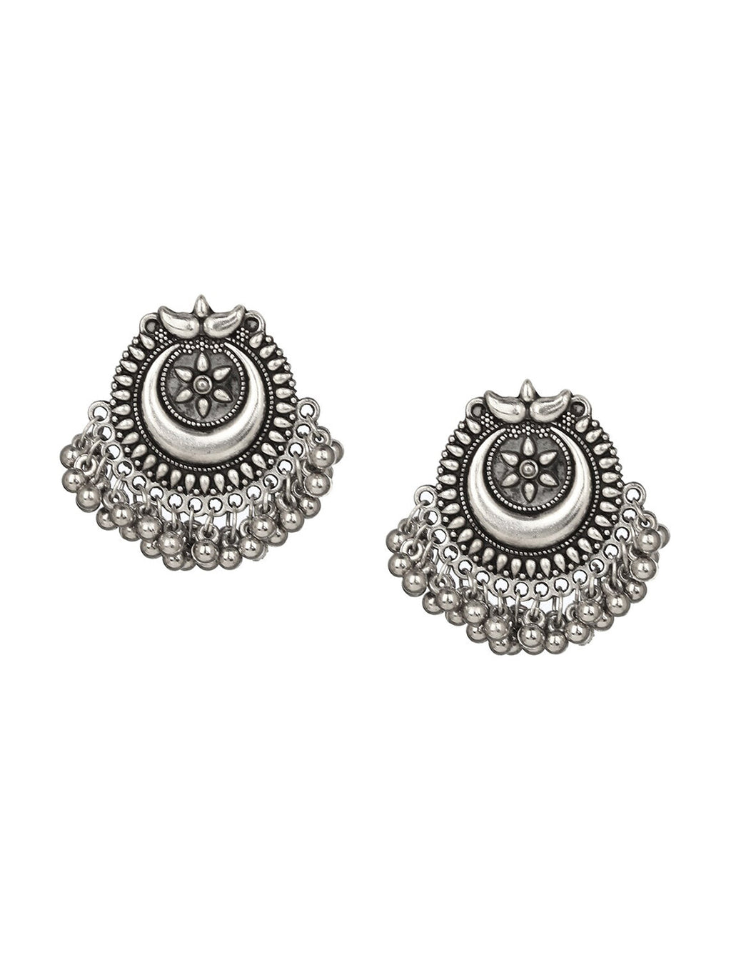 Cardinal Silver Oxidized Jewellery Set - Distacart