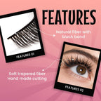 MARS Cosmetics Highlash False Eyelashes Set - 01 Natural - Distacart