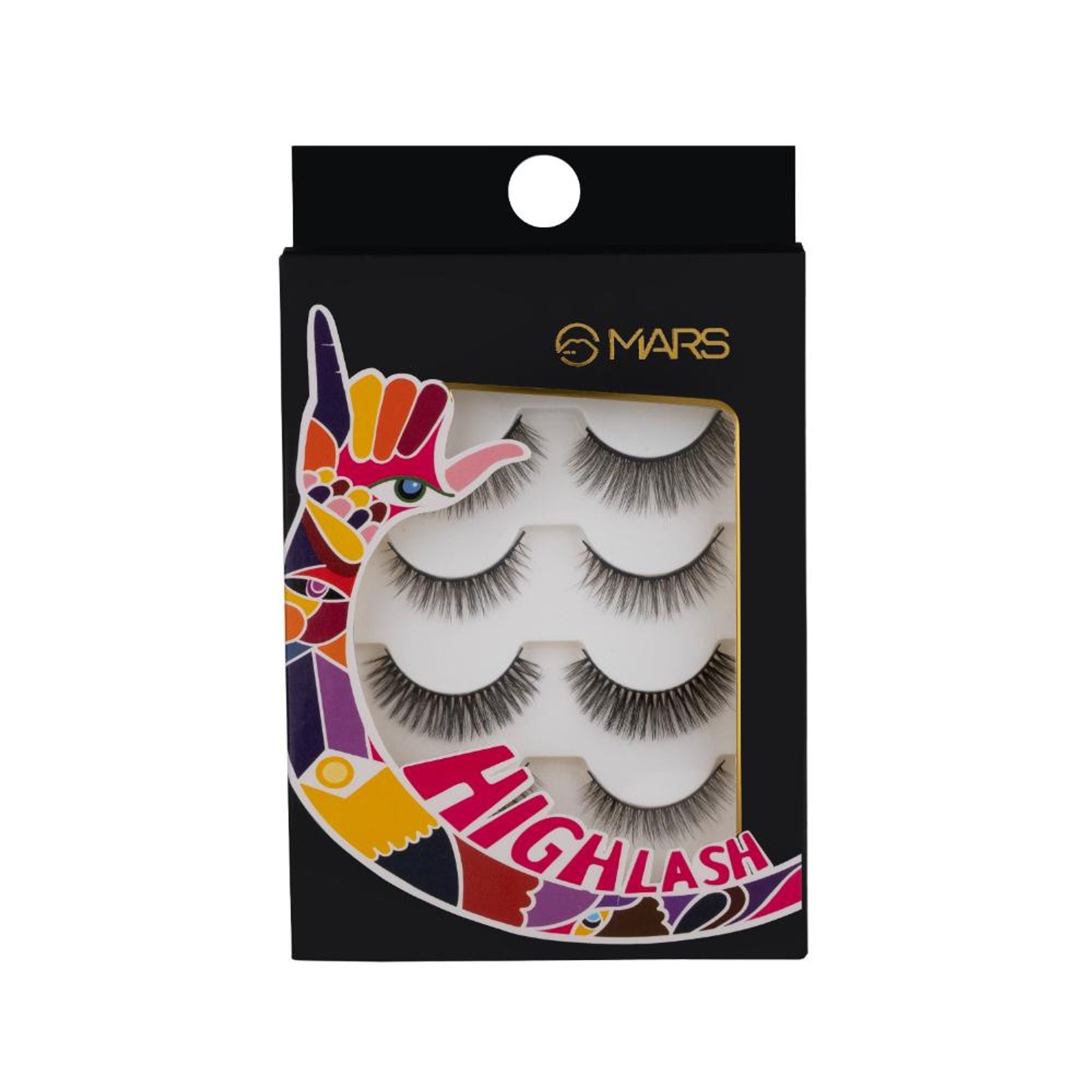 MARS Cosmetics Highlash False Eyelashes Set - 03 Natural Dramatic - Distacart