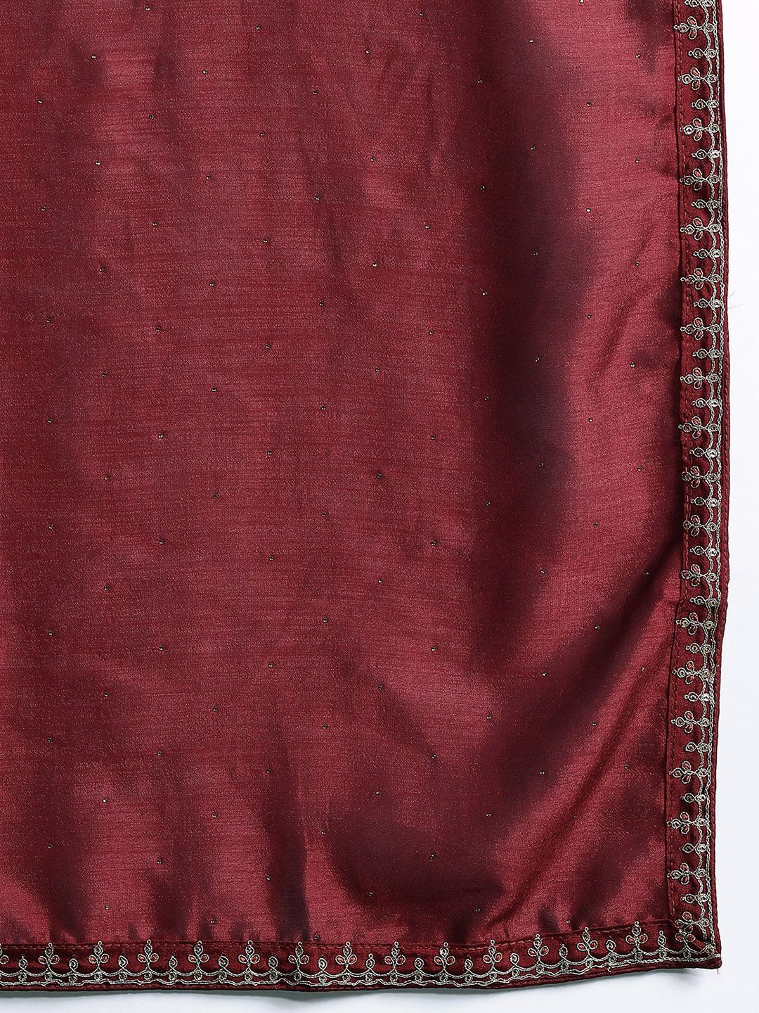 Indo Era Ethnic Motifs Yoke Design Sequinned Kurta with Trousers & Dupatta - Distacart