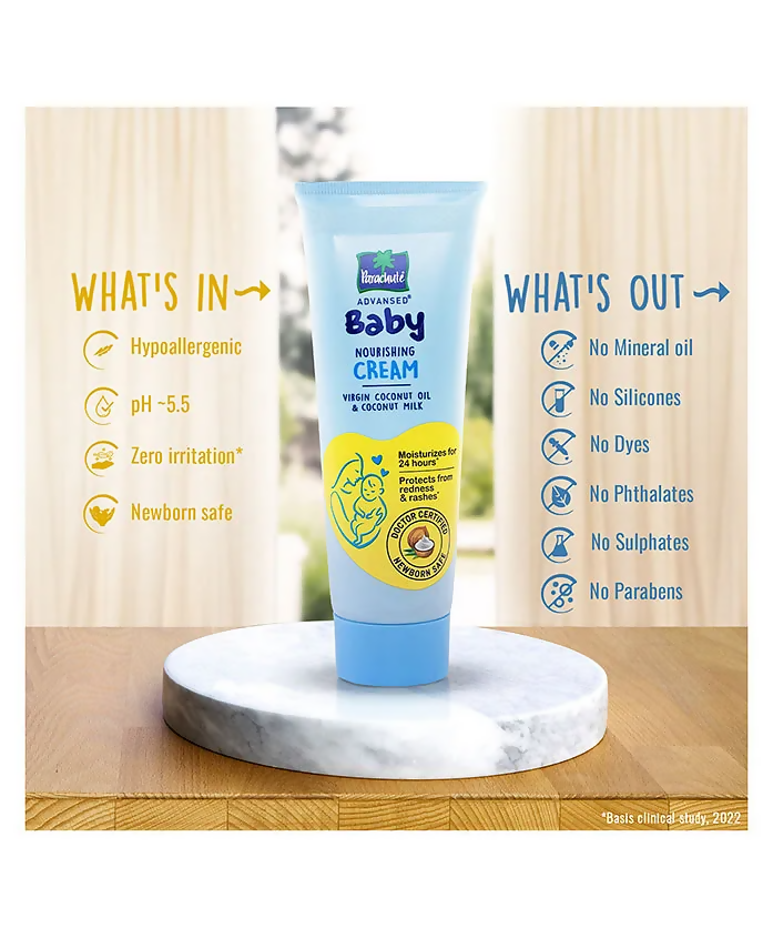 Parachute Advansed Baby Nourishing Face Cream - Distacart