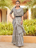 Saree Mall Striped Art Silk Taant Sarees - Distacart
