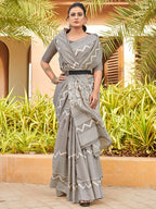 Saree Mall Striped Art Silk Taant Sarees - Distacart