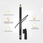 Miss Claire Waterproof Eyebrow Pencil - 01 Black - Distacart