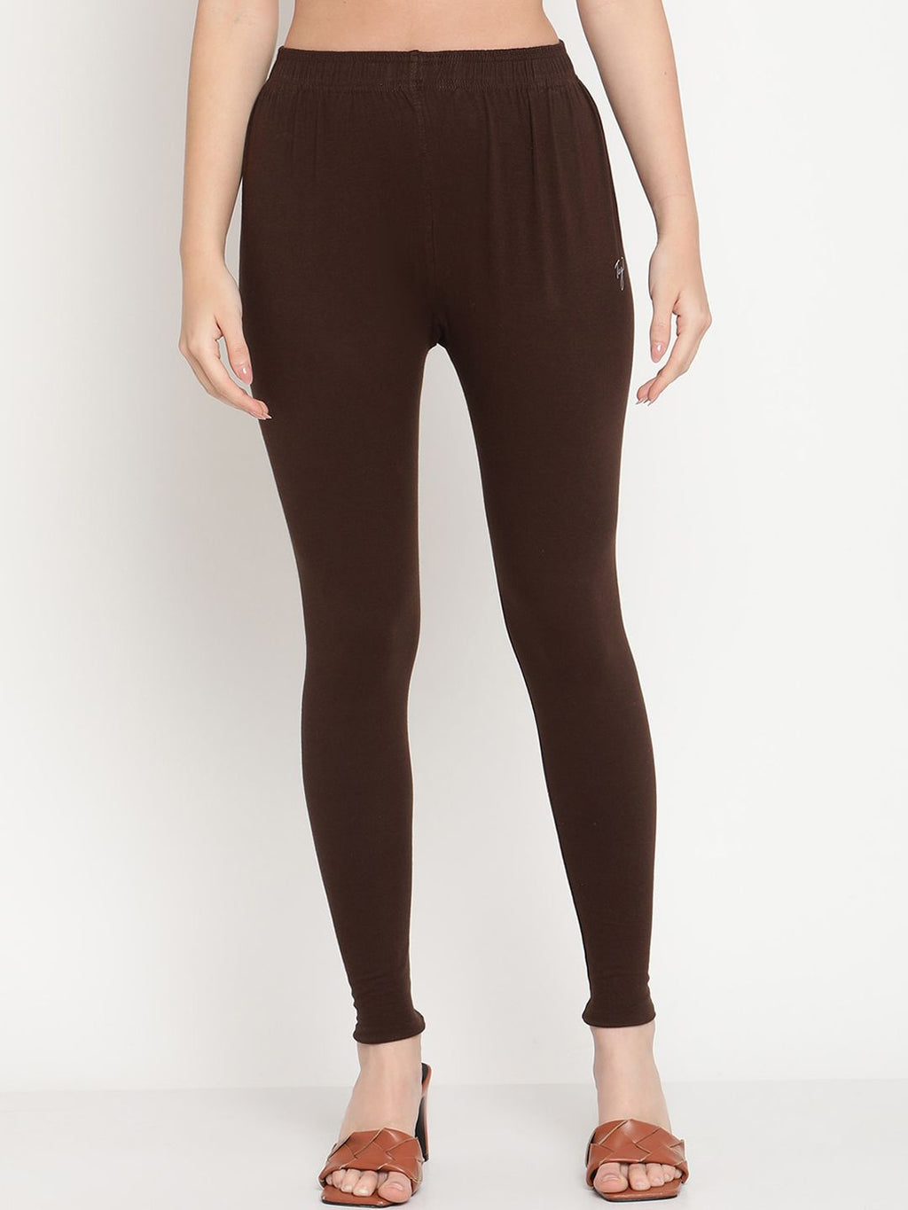 TAG 7 Pack of 2 Blue & Brown Ankle Length Leggings