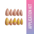 SOEZI Sunkissed Sunburn Reusable Press On Nails - Application Kit