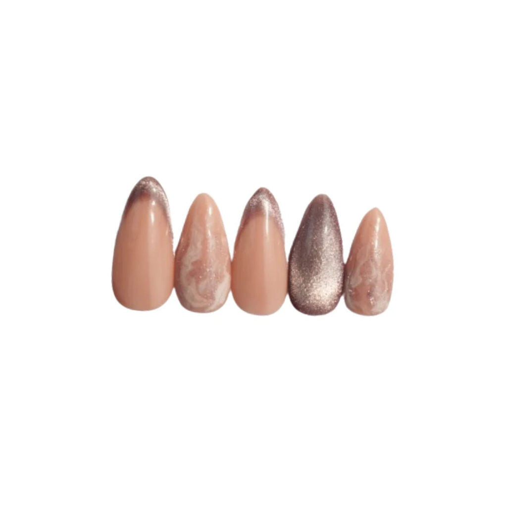 SOEZI Pink Charm Reusable Press On Nails - Application Kit - Distacart
