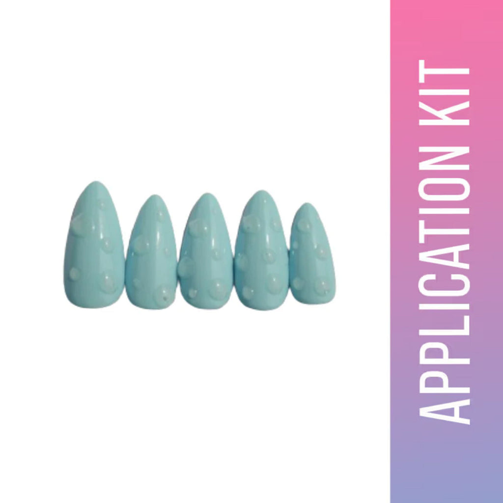 SOEZI Oceans Whisper Reusable Press On Nails - Application Kit