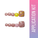 SOEZI Sunkissed Sunburn Toezi Reusable Press On Nails - Application Kit