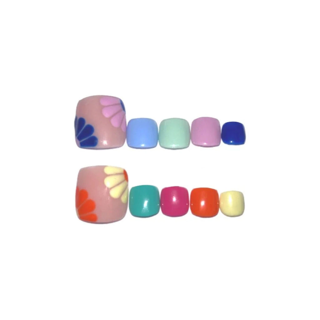 SOEZI Bold And Bright Toezi Reusable Press On Nails - Application Kit - Distacart