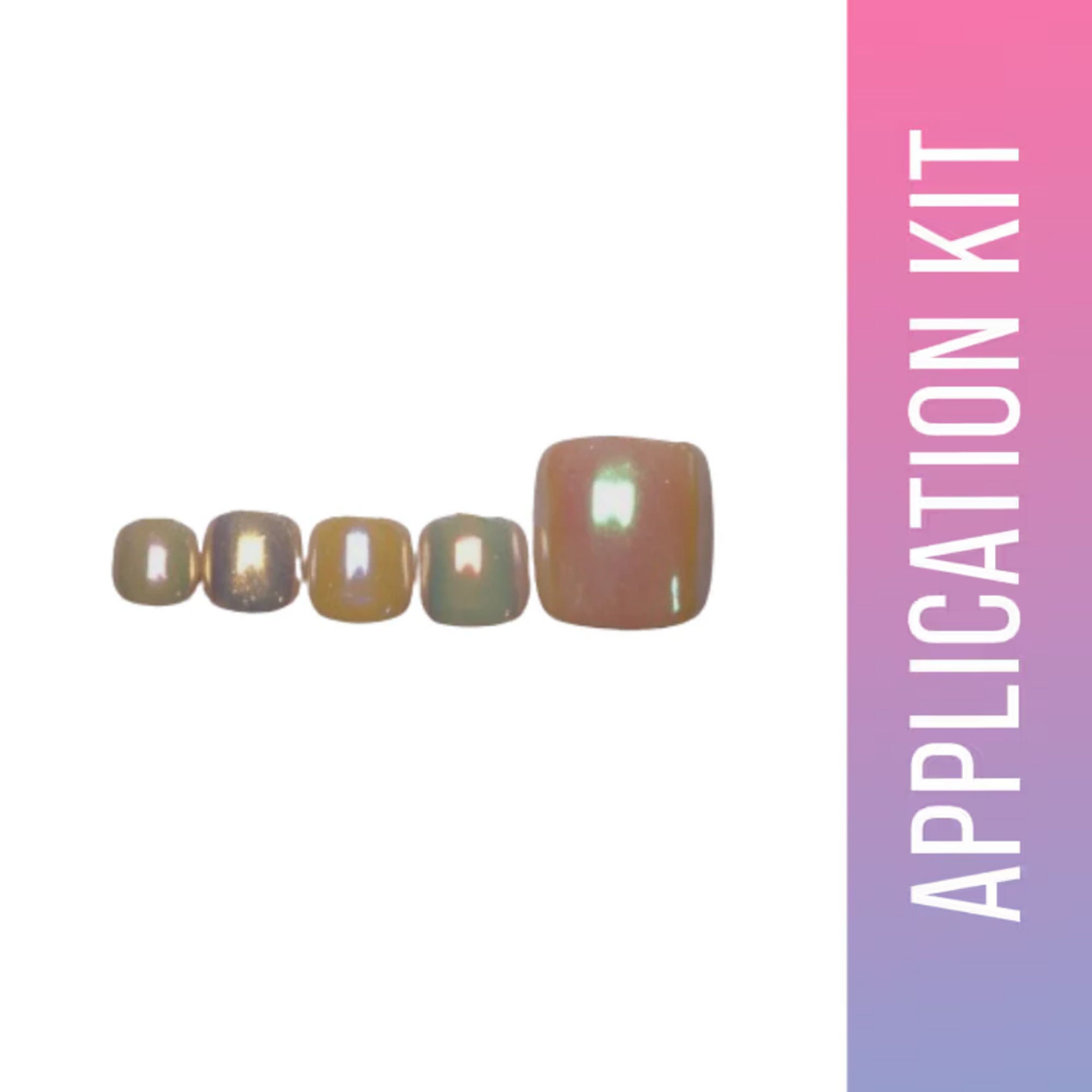 SOEZI Pearl Essence Toezi Reusable Press On Nails - Application Kit