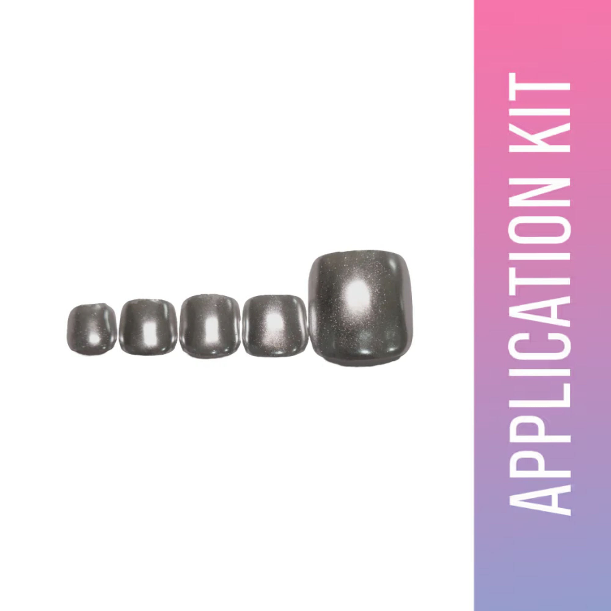 SOEZI Chamakta Aaina Toezi Reusable Press On Nails - Application Kit