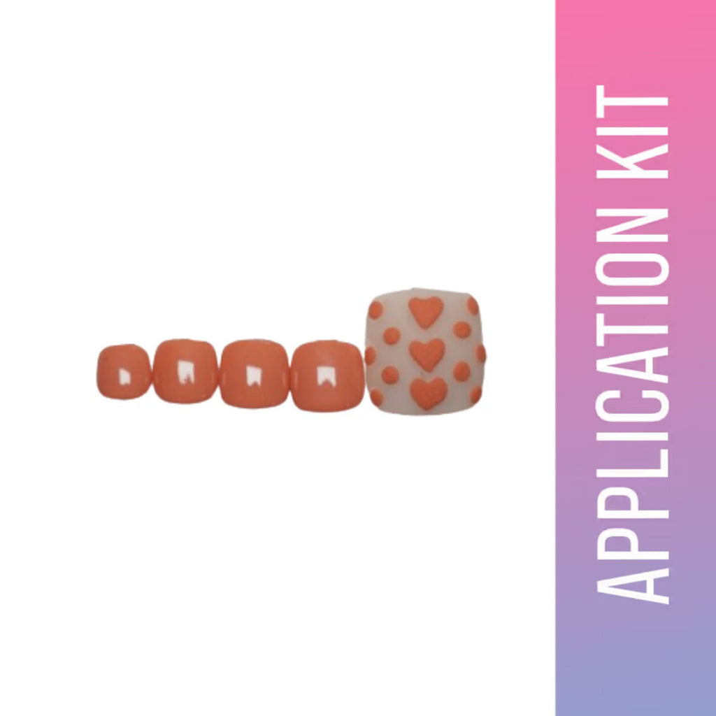 SOEZI Peachy Fuzz Toezi Reusable Press On Nails - Application Kit
