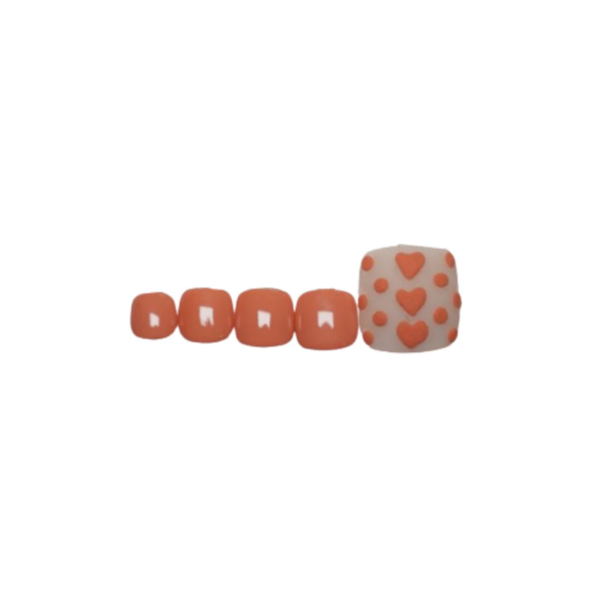 SOEZI Peachy Fuzz Toezi Reusable Press On Nails - Application Kit