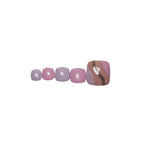 SOEZI Lilac Serenity Toezi Reusable Press On Nails - Application Kit