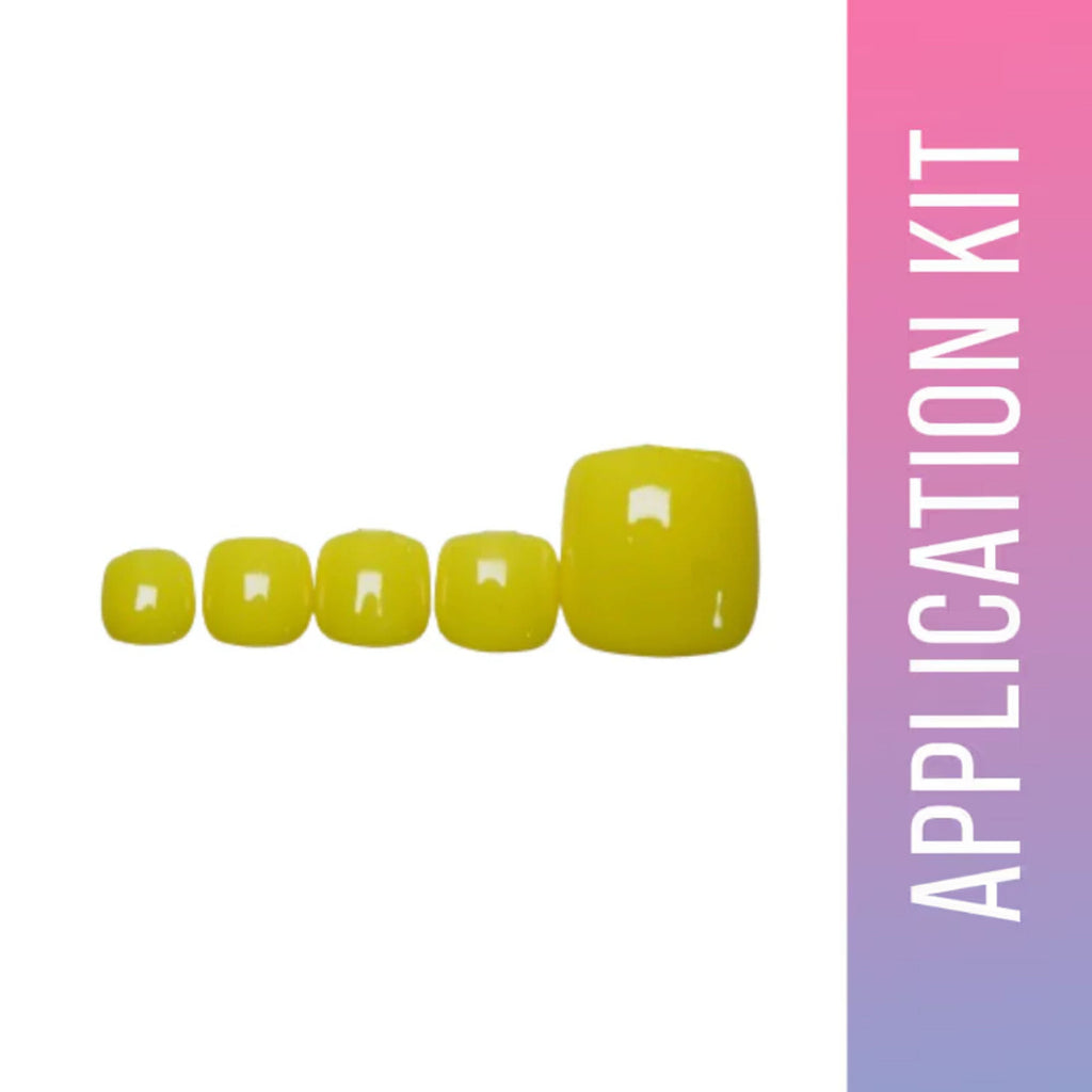 SOEZI Neon Blast Toezi Reusable Press On Nails - Application Kit