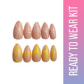 SOEZI Sunkissed Sunburn Reusable Press On Nails - Ready To Wear Kit