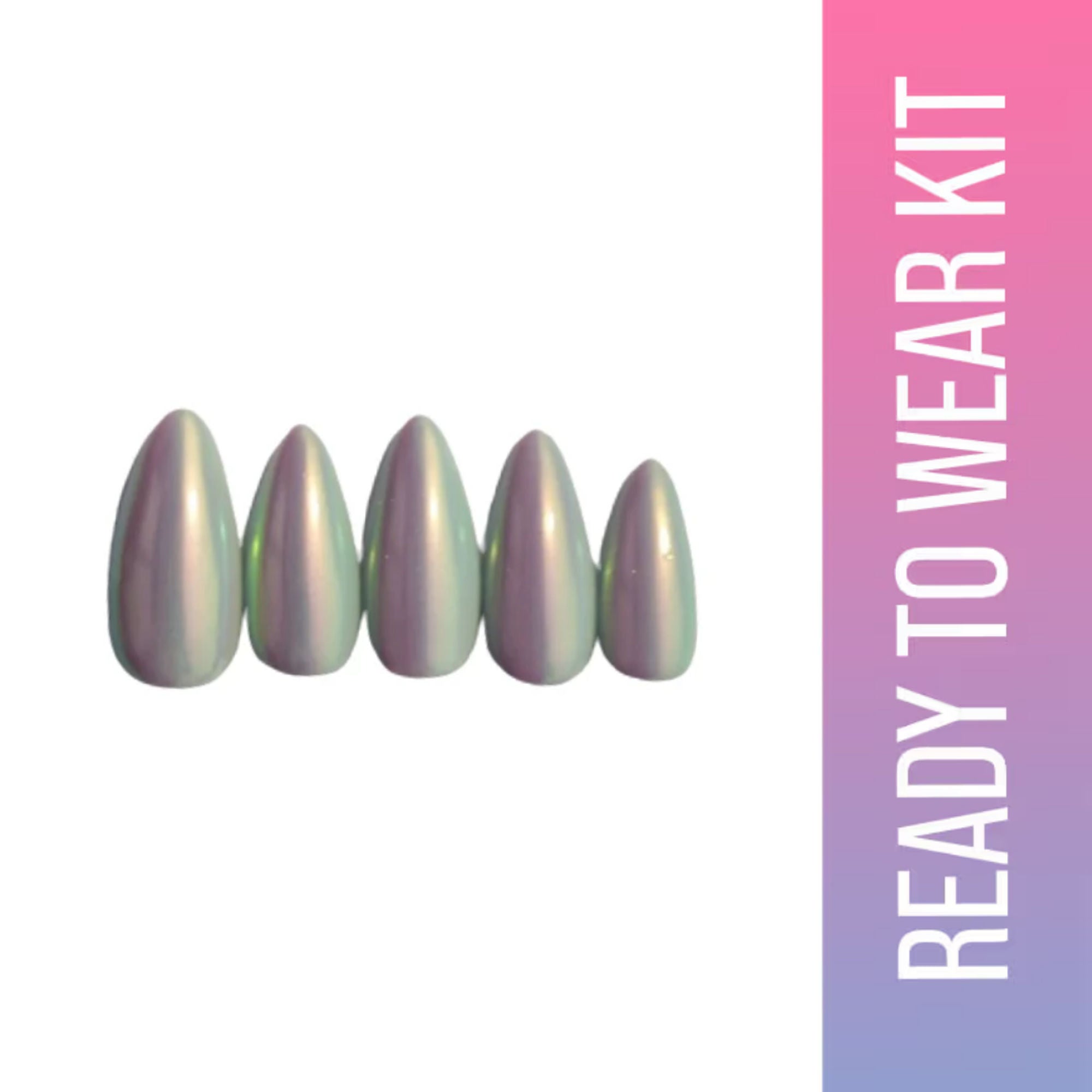 SOEZI Aurora Dreams Reusable Press On Nails - Ready To Wear Kit