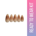 SOEZI Cafe Delight Reusable Press On Nails - Ready To Wear Kit