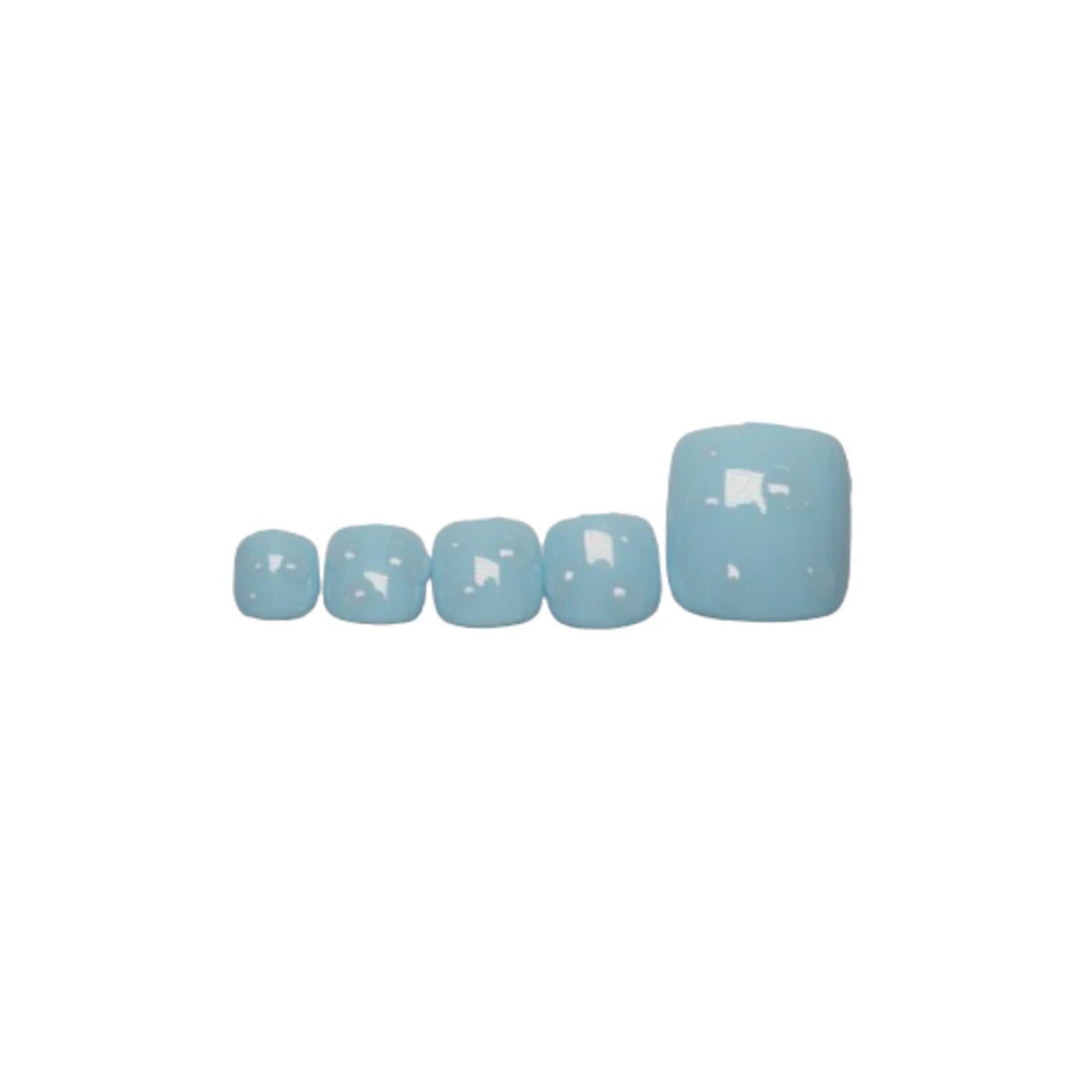 SOEZI Oceans Whisper Toezi Reusable Press On Nails - Ready To Wear Kit - Distacart