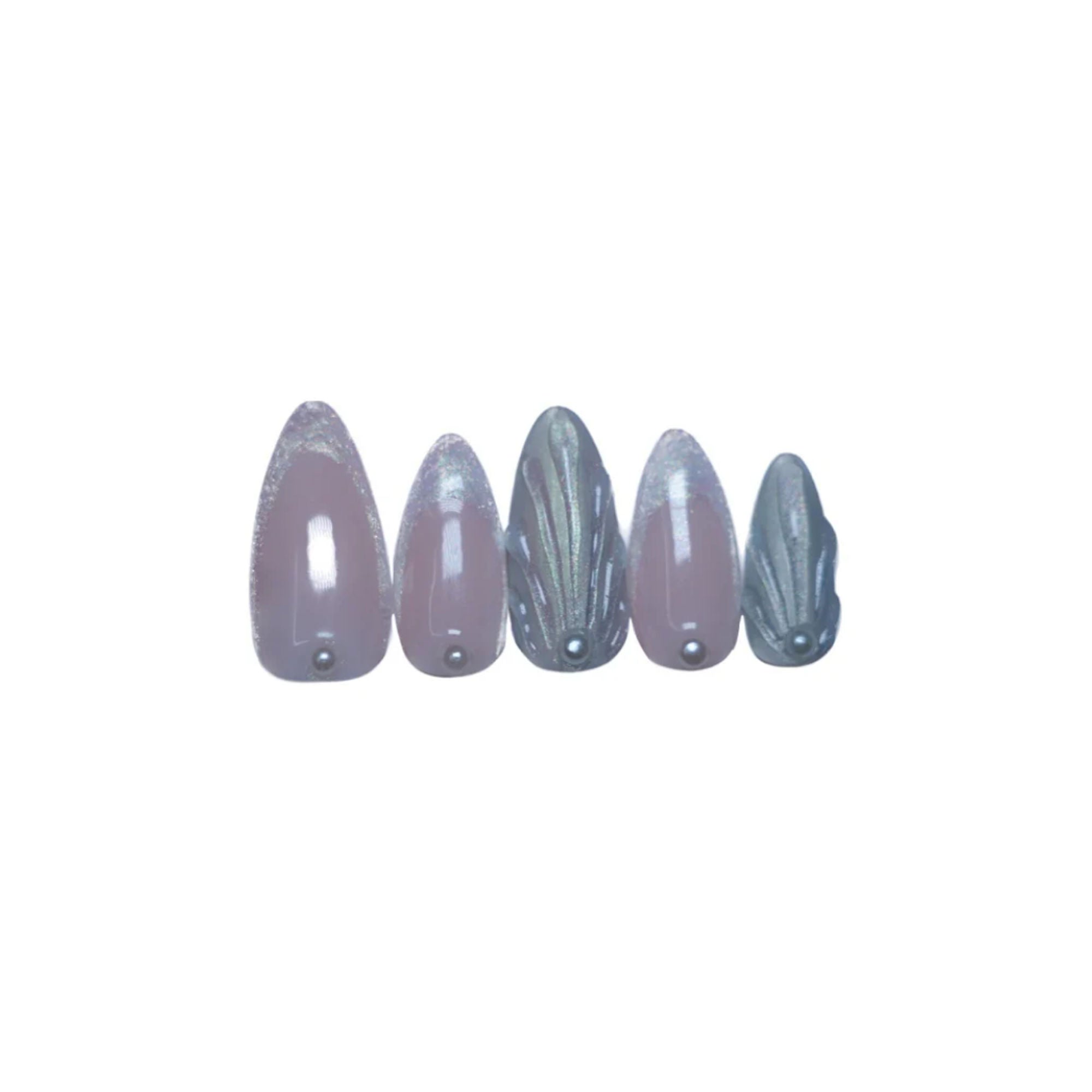 SOEZI The Little Mermaid Reusable Press On Nails - Ready To Wear Kit