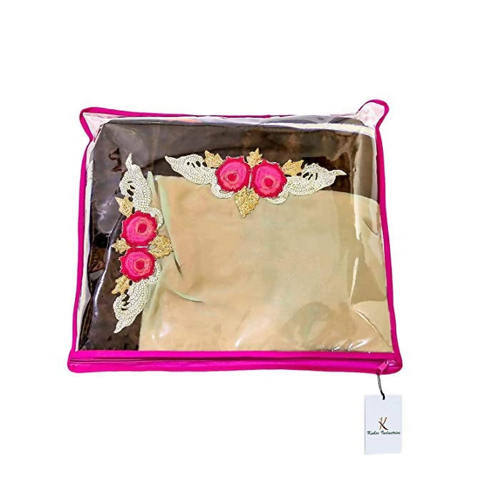 Kuber Industries Single Packing Saree Cover 24 pcs Set (Pink)