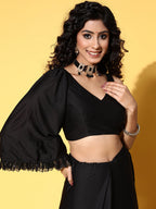 Tikhi Imli Woman Embellished Sequinned Satin Saree - Distacart