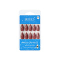 shills professional reusable press on nails almond spn607