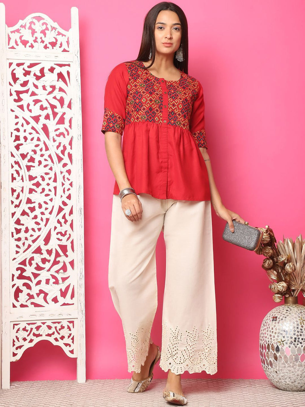TAG 7 Women Flared Palazzos