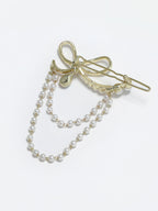 Panash Women Gold-Toned Embellished Chain Drop Hair Pin - Distacart