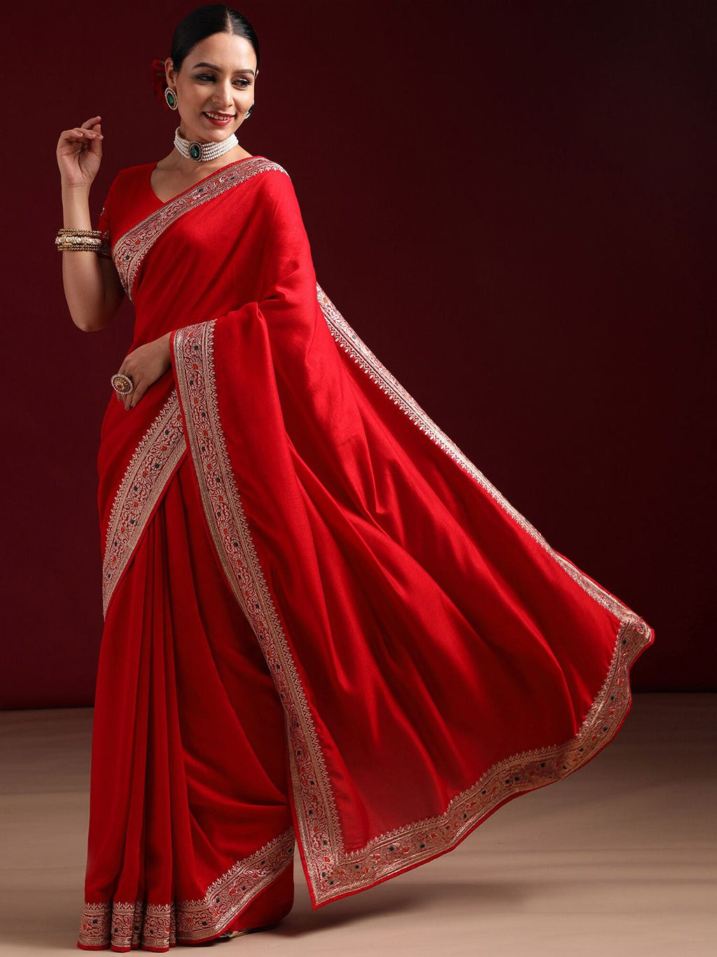 kasee Embroidered Saree - Distacart