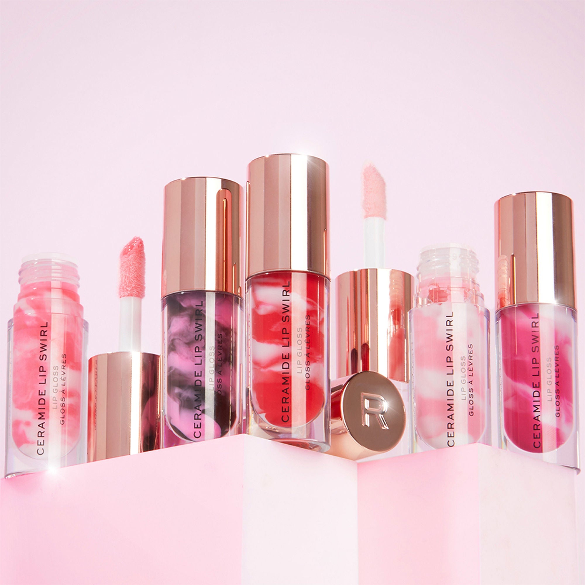 Makeup Revolution Ceramide Swirl Lip - Gloss Clear - Distacart