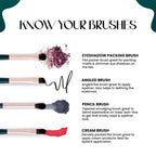 MARS Cosmetics Tools Of Titan Brush With Holder - Pack Of 8