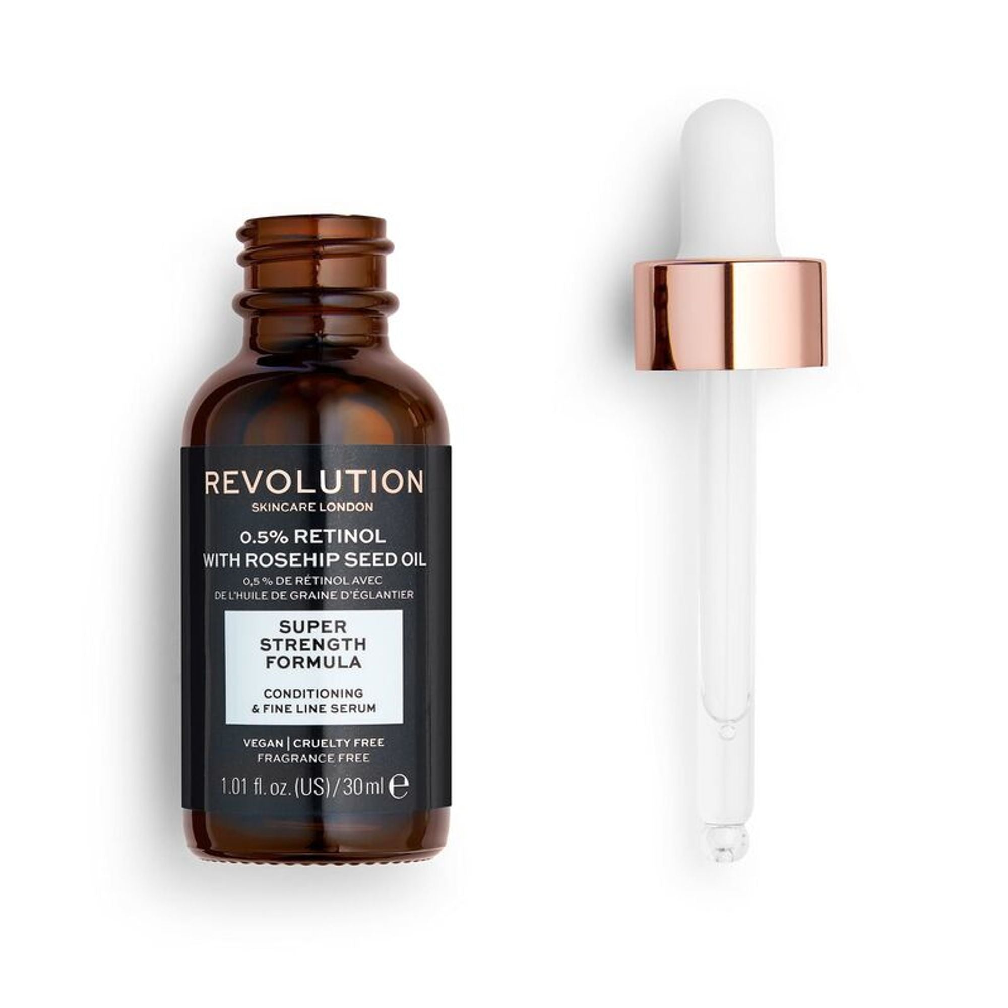 Makeup Revolution Skincare 0.5% Retinol Super Serum With Rosehip Seed Oil