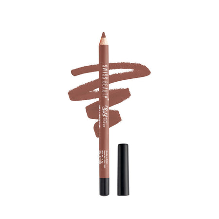 Swiss Beauty Bold Matt Lip Liner Pencil, Long-lasting , Matte Finish , Non-Drying - 3 Choco Nude