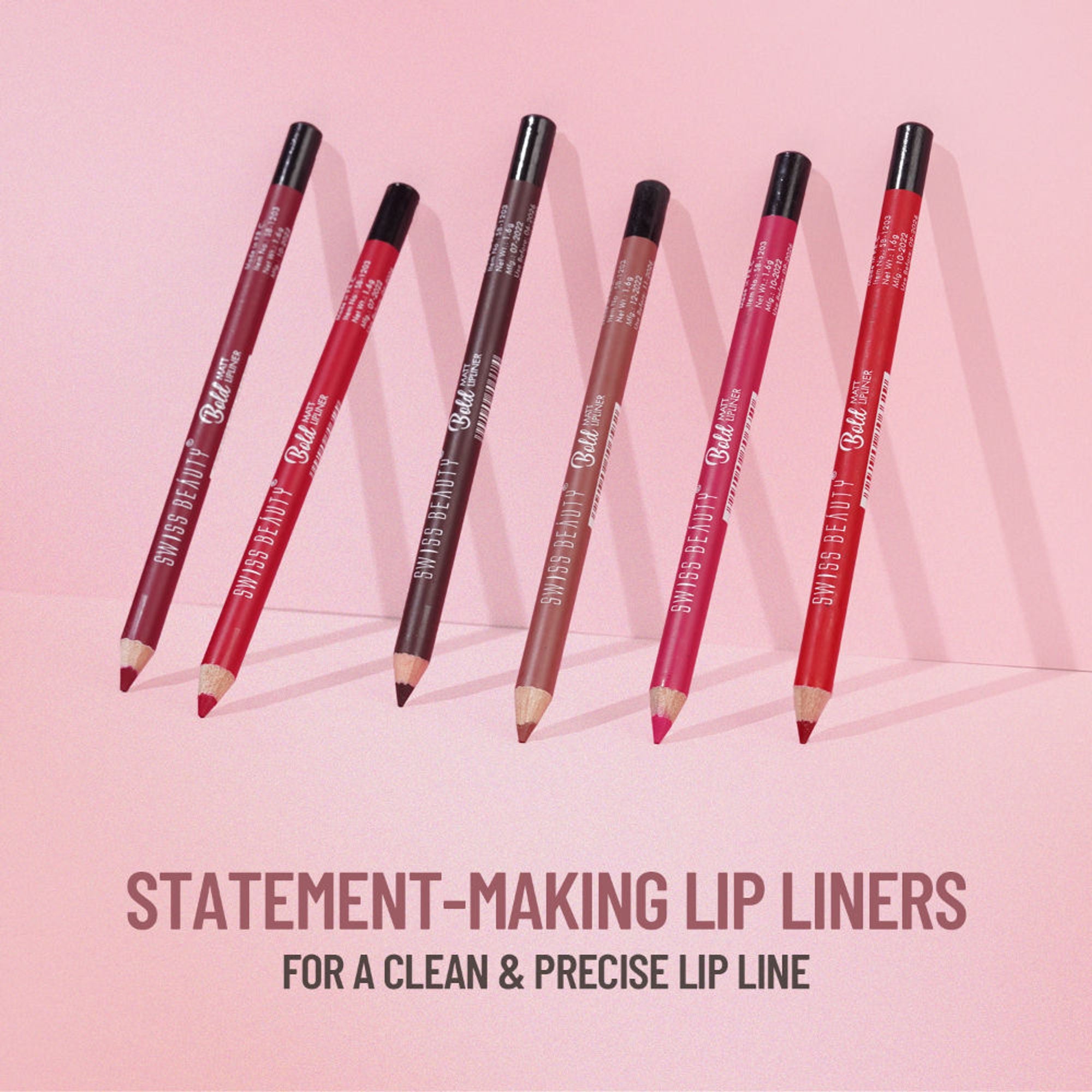 Swiss Beauty Bold Matt Lip Liner Pencil, Long-lasting , Matte Finish , Non-Drying - 3 Choco Nude - Distacart