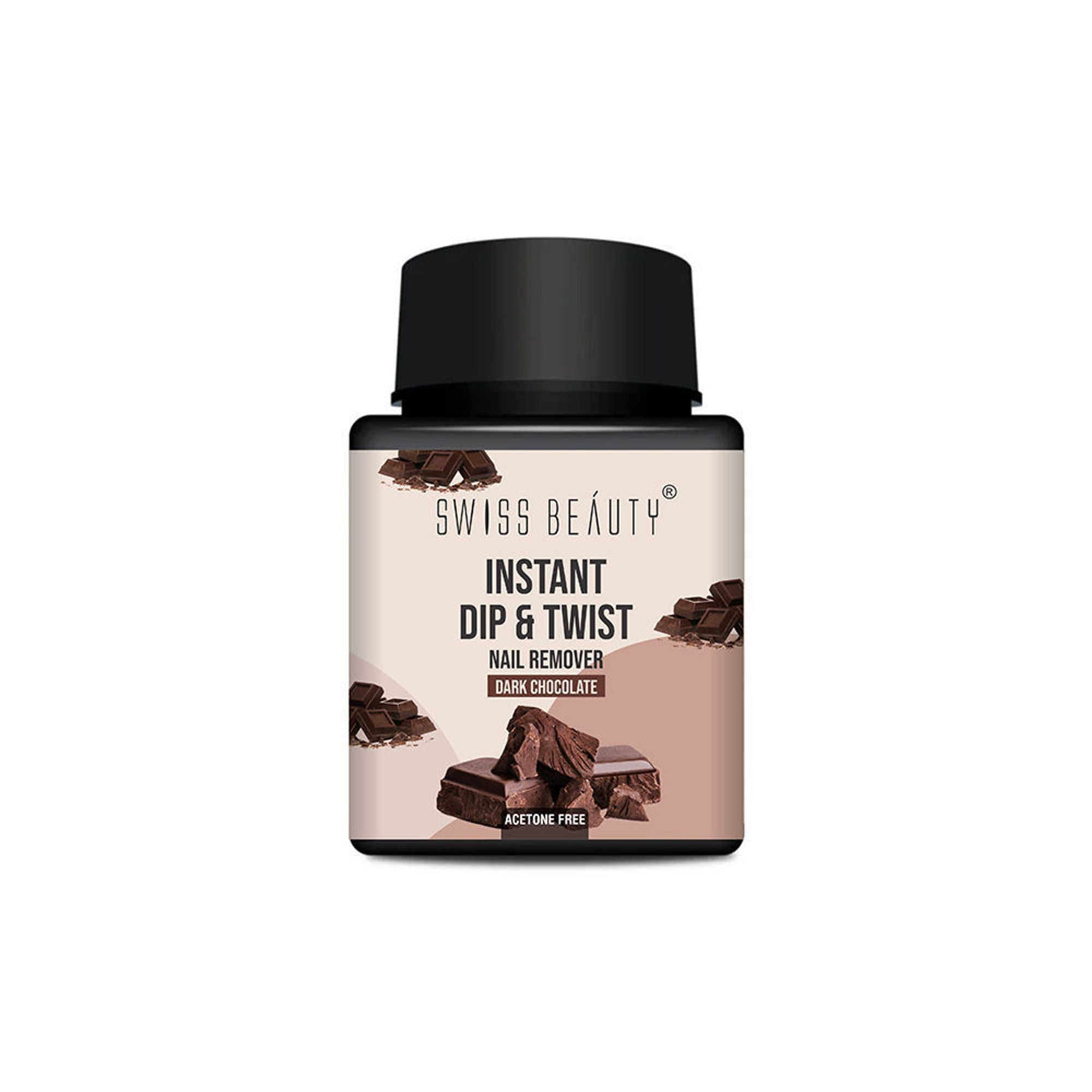 Swiss Beauty Instant Dip & Twist Nail Paint Remover - Dark Chocolate - Distacart