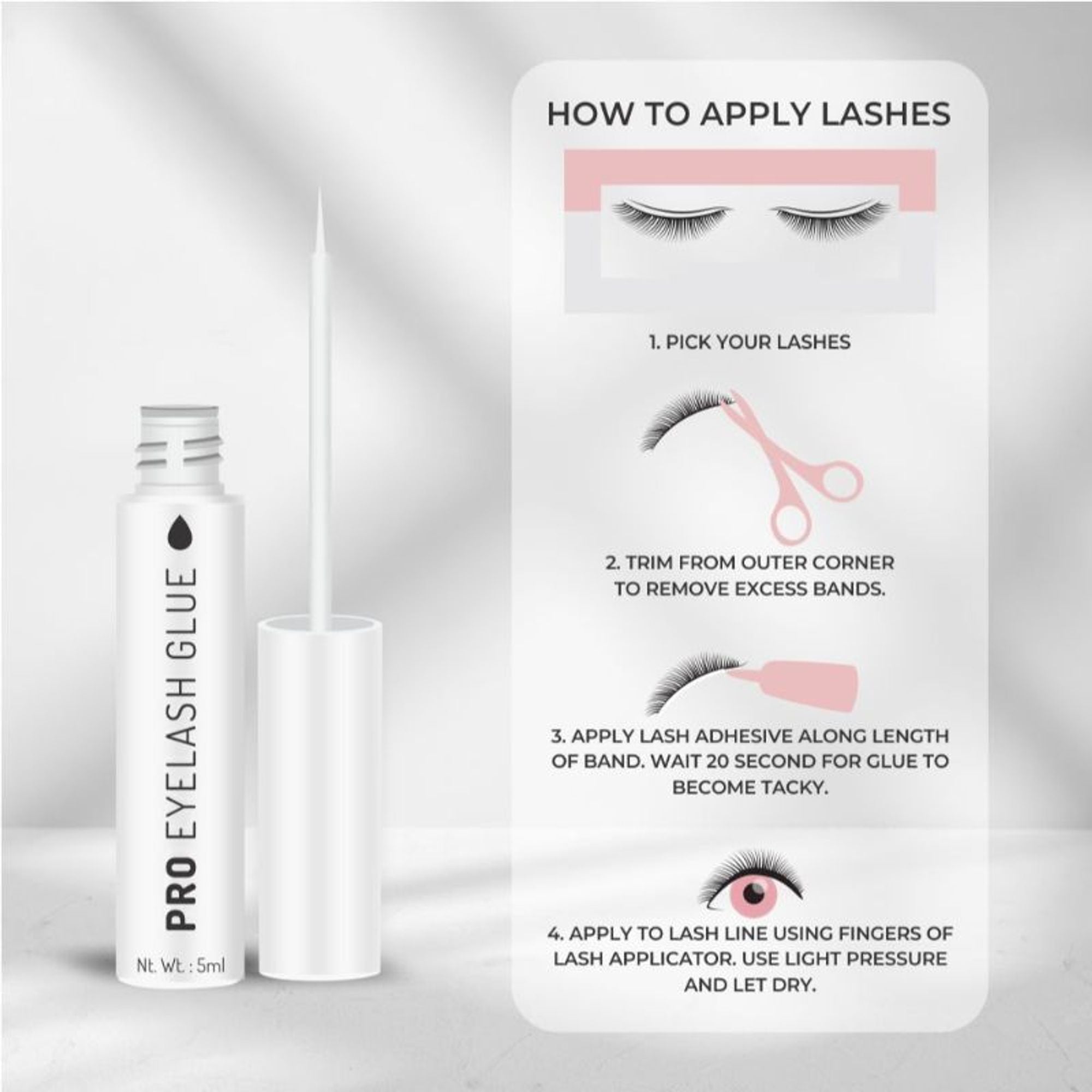 Swiss Beauty Pro Eyelash Glue - White - Distacart